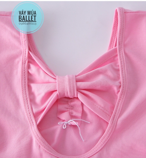 Váy múa nơ lưng  chân váy bi dài tay