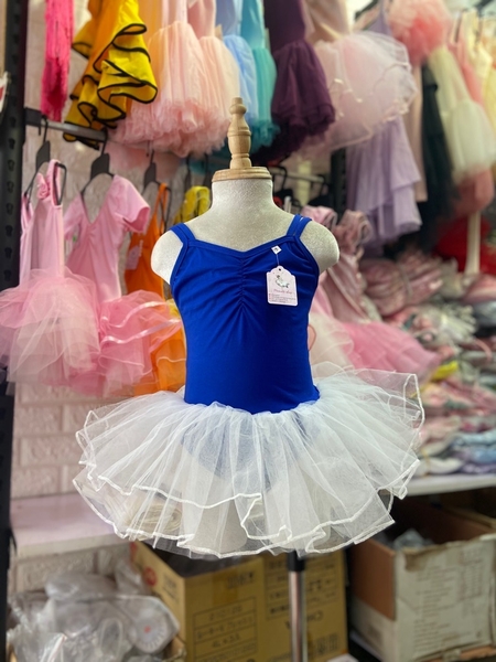 Váy múa dây đan xanh coban