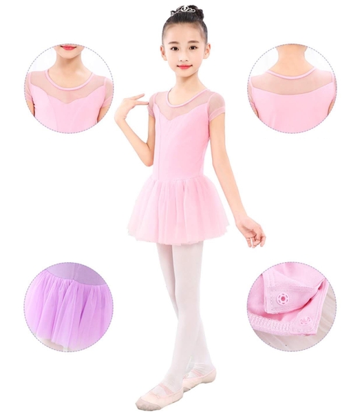 Váy múa tay voan lụa siêu mềm