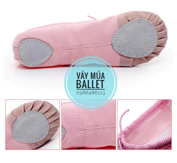 Giày vải múa (trắng, đen, đỏ, hồng)