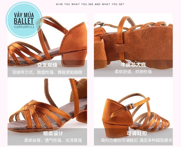 giày khiêu vũ quai đan