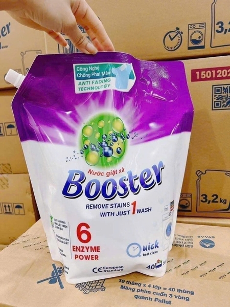 Túi nước giặt Booster tím 3.2L