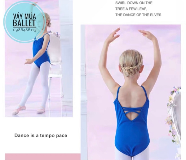 Áo tập múa dây đan đáp ngực