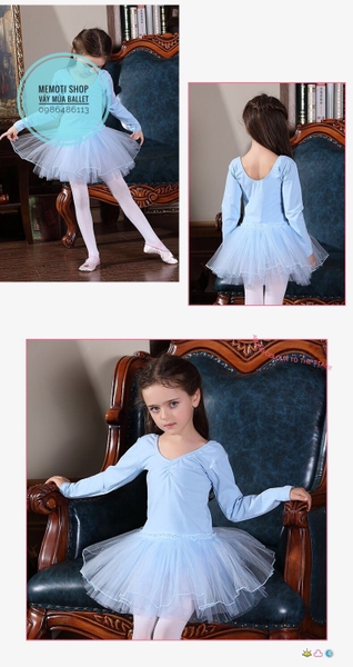 Váy múa ballet dài tay