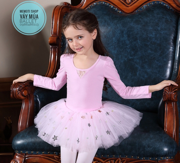 Váy múa ren sao dài tay