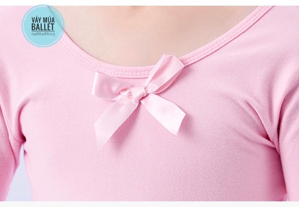 Váy múa đan lưng sao tay ngắn E (hồng, đỏ, nâu)