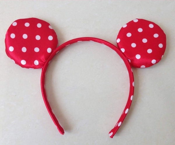 Váy múa Micky đỏ chấm bi kèm bờm