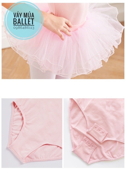 Set áo váy múa V lưng dài tay (xanh, hồng)