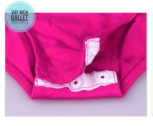 Váy tập múa cotton nơ ngắn tay 4 màu