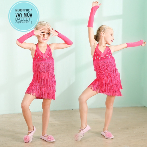 Bộ nhảy khiêu vũ tua rua hồng