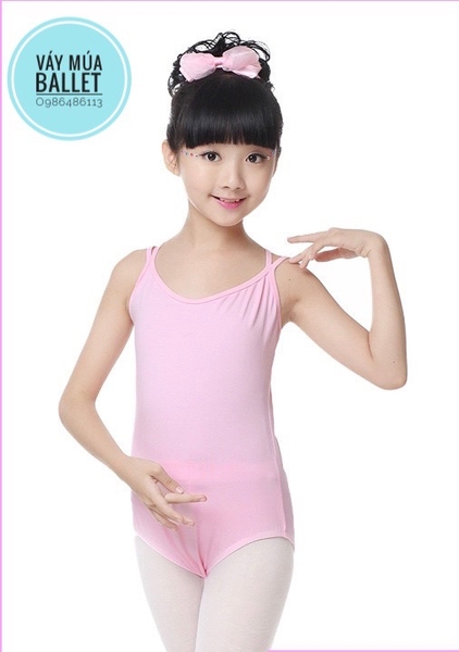 Áo tập múa 2 dây chéo (tím, xanh, hồng, đen)