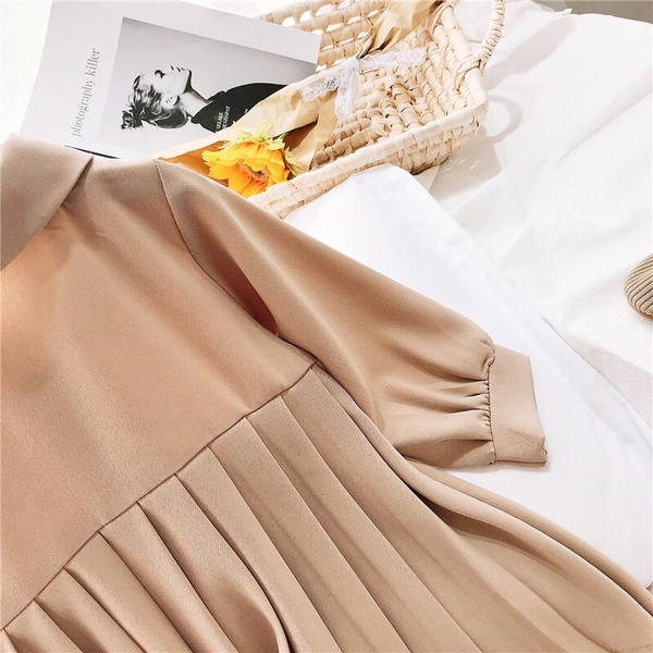 Đầm be BG sang chảnh