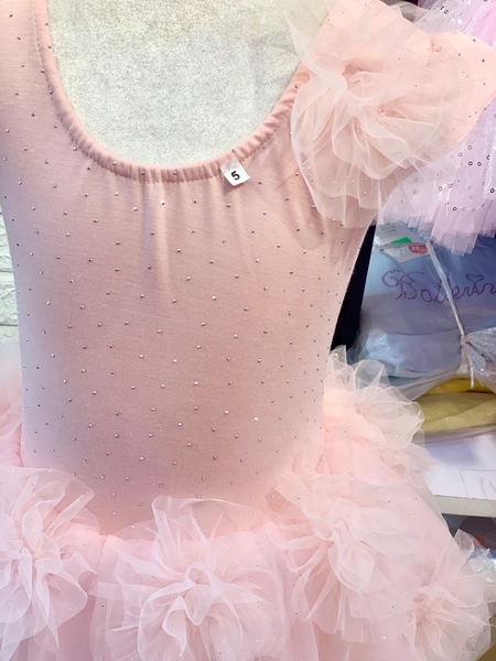 Váy múa cotton đá tiên hoa voan mềm