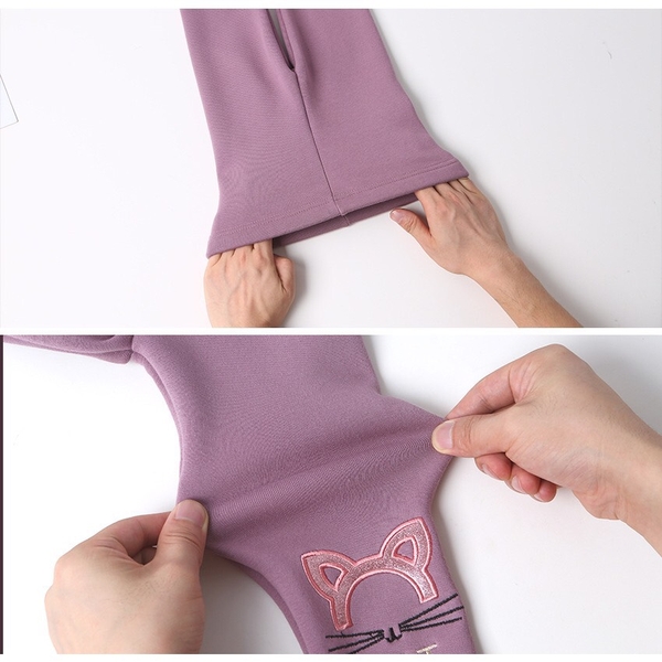 Quần legging lót nỉ thỏ