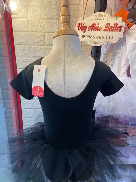 Váy múa basic thun ngắn tay