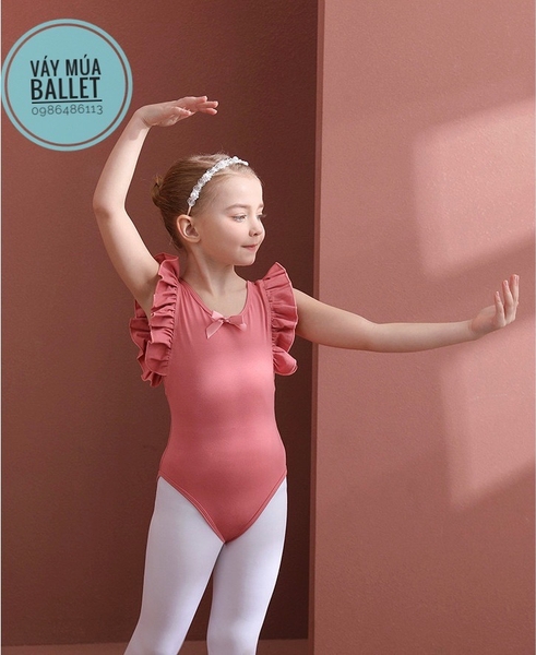 Set áo váy múa bèo vai đan lưng (nhiều màu)