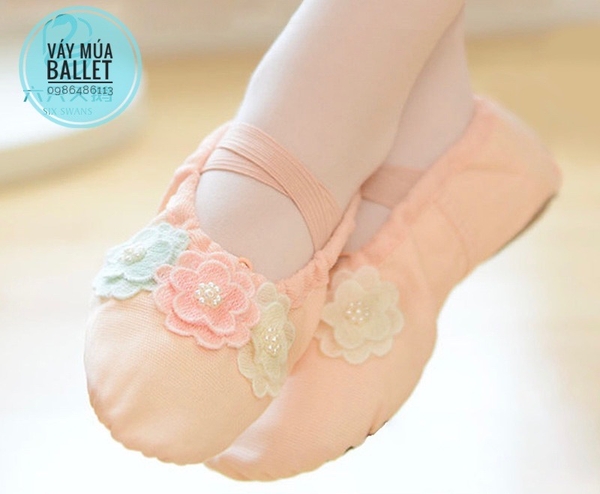 Giày vải múa ba hoa
