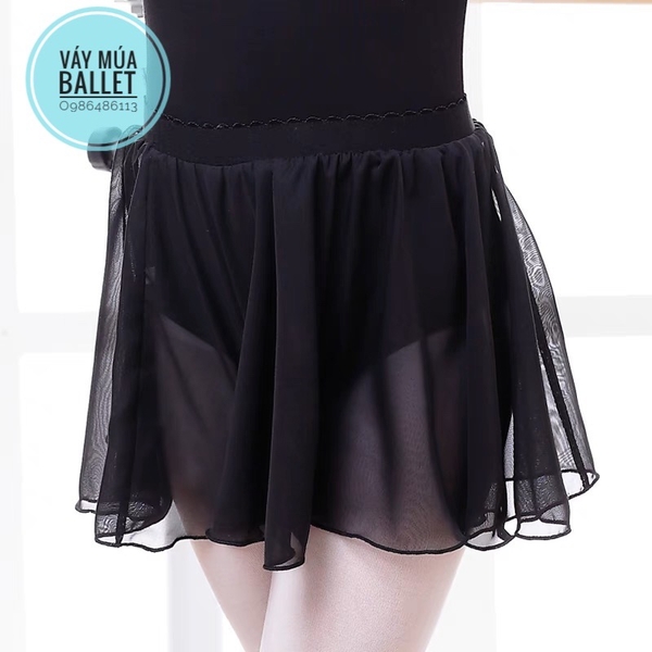 Chân váy múa cạp chun voan mềm(nhiều màu)