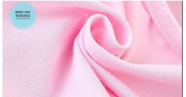 Váy tập múa ren ngắn tay (trắng, hồng)