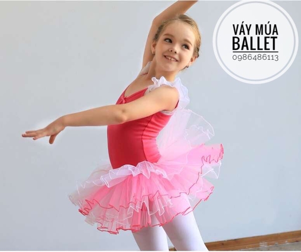 Váy múa tay tiên Goliath Girl (hồng, đỏ, đậm)