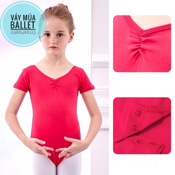 Áo tập múa basic tay ngắn (nhiều màu)