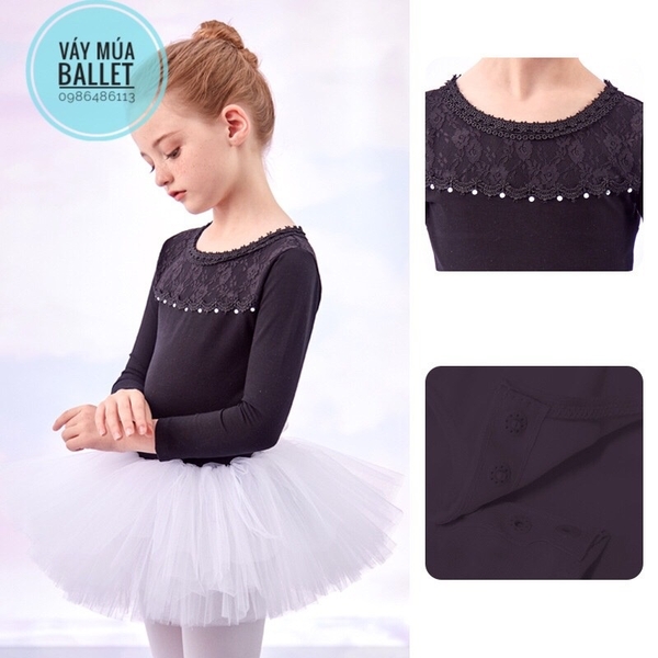 Set áo váy múa ren lệ dài
