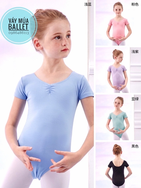 Áo tập múa basic tay ngắn (nhiều màu)