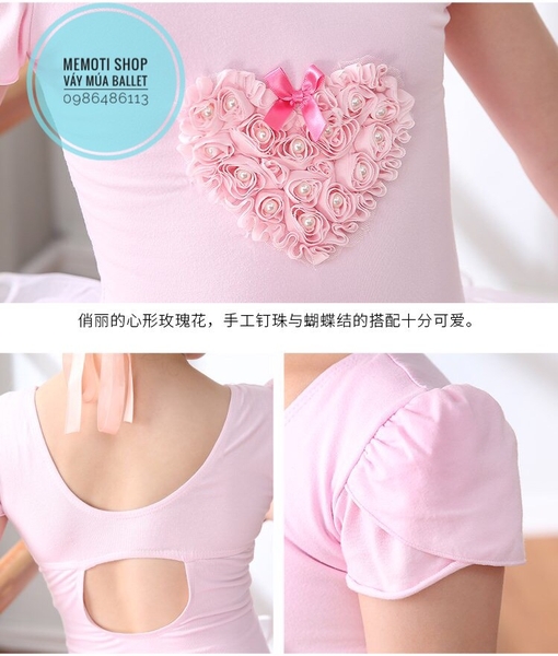 Váy múa kết tim hoa ngọc