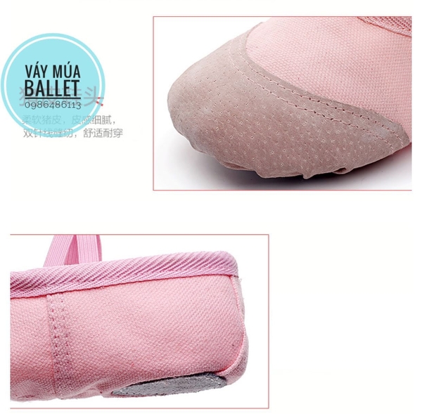 Giày vải múa (trắng, đen, đỏ, hồng)