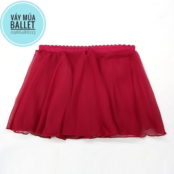Chân váy múa cạp chun voan mềm(nhiều màu)