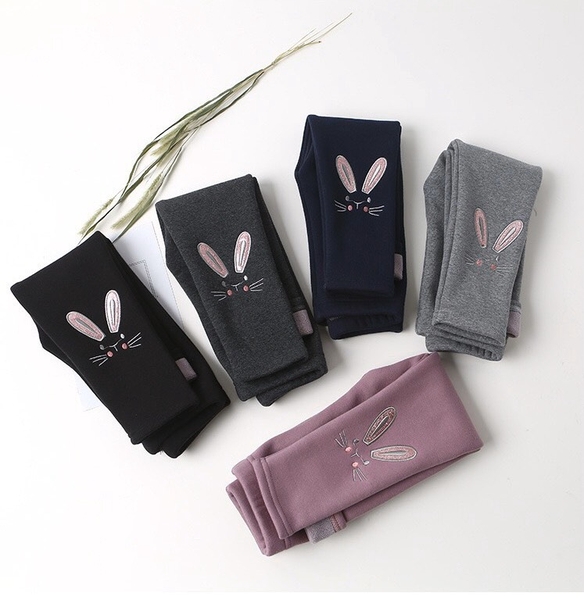 Quần legging lót nỉ thỏ
