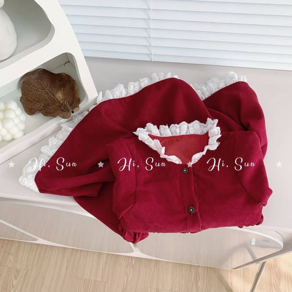 Váy nhung tiểu thư xinh nhẹ nhàng