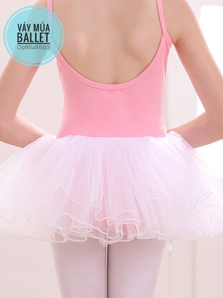 Chân váy múa xòe bồng 4 tầng (tím, xanh, hồng, đen, trắng)