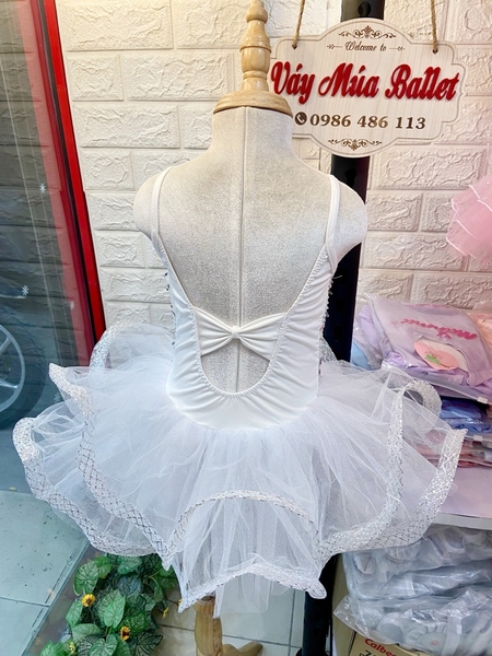 Váy múa 2 dây kimsa viền kim tuyến