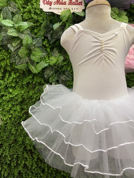 Váy múa 2 dây kép đan lưng nhiều màu