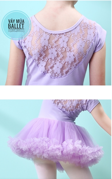 Váy múa ren tutu tay hến