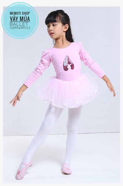 Váy múa kimsa giày dài Barbie