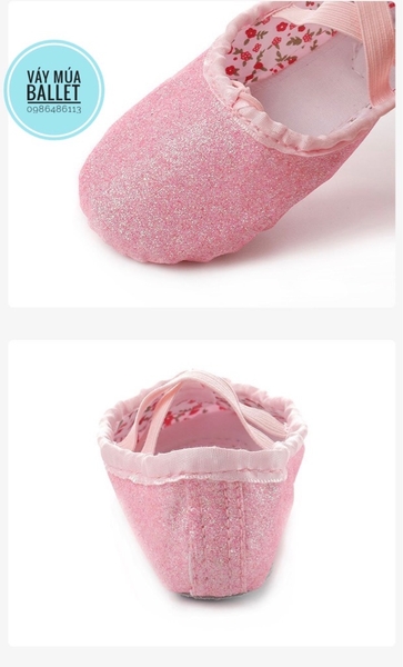 Giày vải múa nhũ
