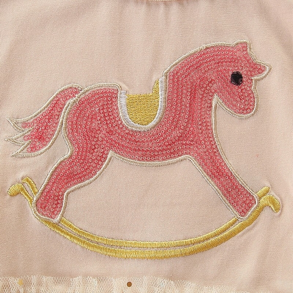 Váy kimsa ngựa phối voan sao lấp lánh