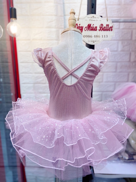 Váy múa tay tiên nơ nhũ sao