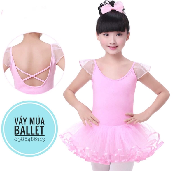 Váy múa tay tiên đan lưng