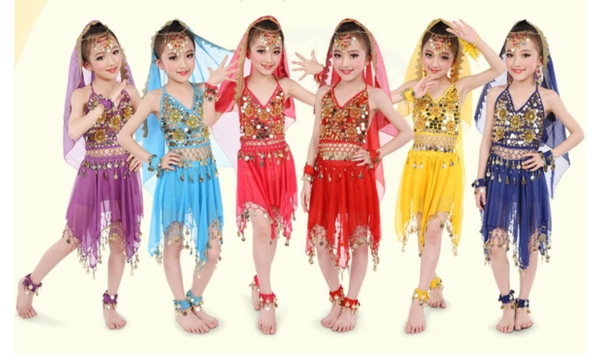 Bộ váy múa bụng bellydance 6 cho tiết