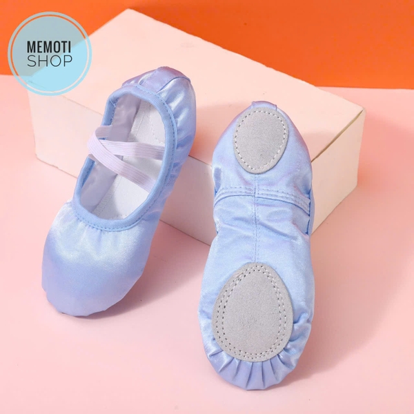 Giày múa satin mềm trơn