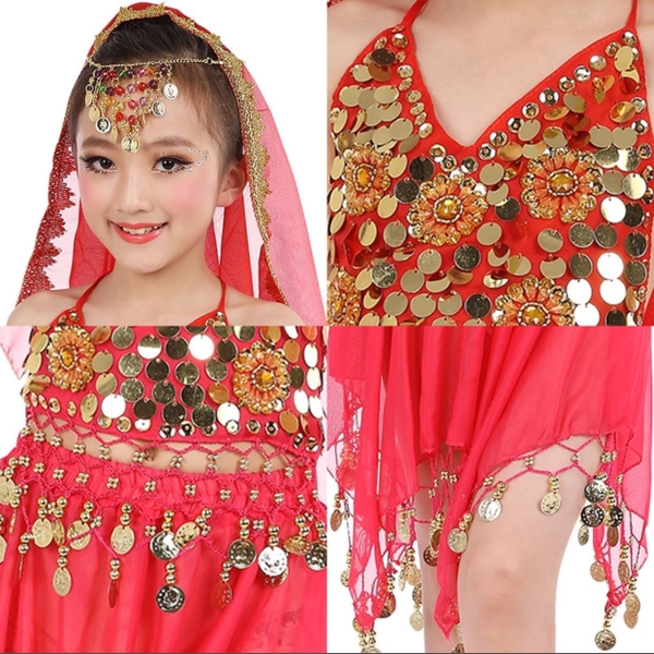 Bộ váy múa bụng bellydance 6 cho tiết