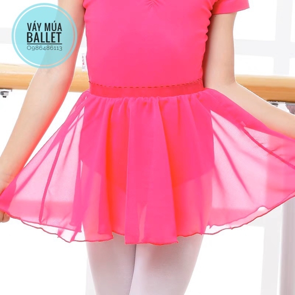 Chân váy múa cạp chun voan mềm(nhiều màu)