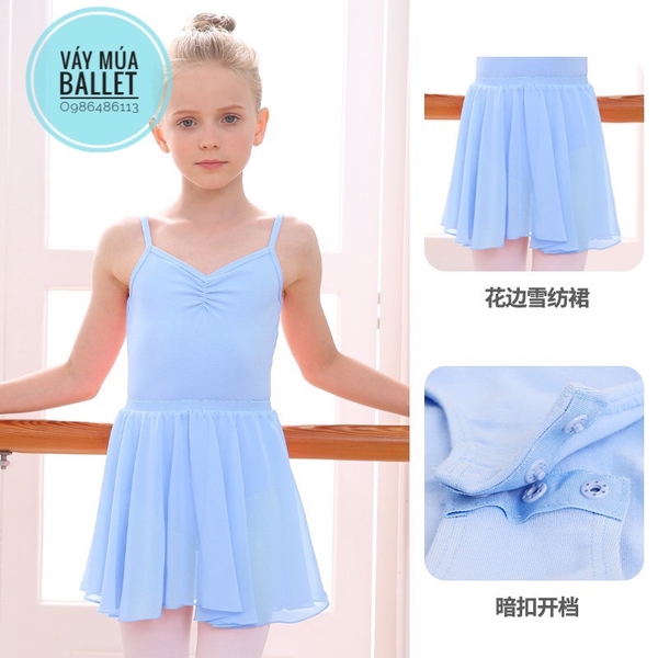 Chân váy múa cạp chun voan mềm(nhiều màu)