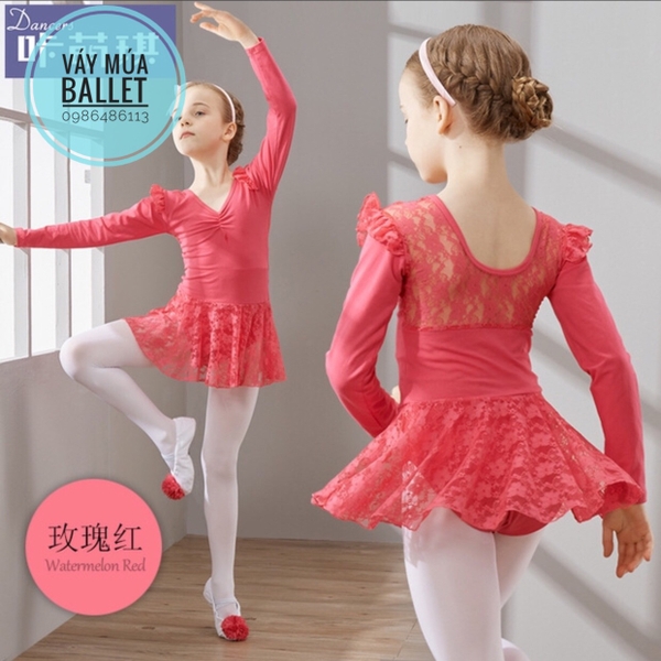 Váy tập múa ren dài