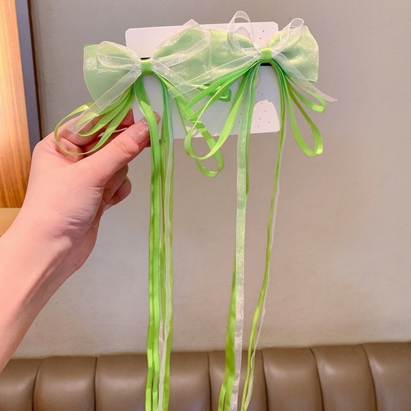 Set 2 kẹp tóc nơ ruy băng dài