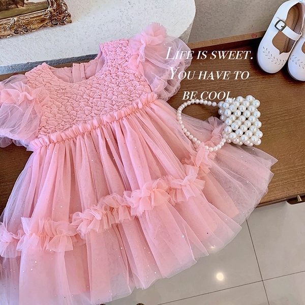 Váy công chúa bồng bềnh (trắng, hồng, xanh)