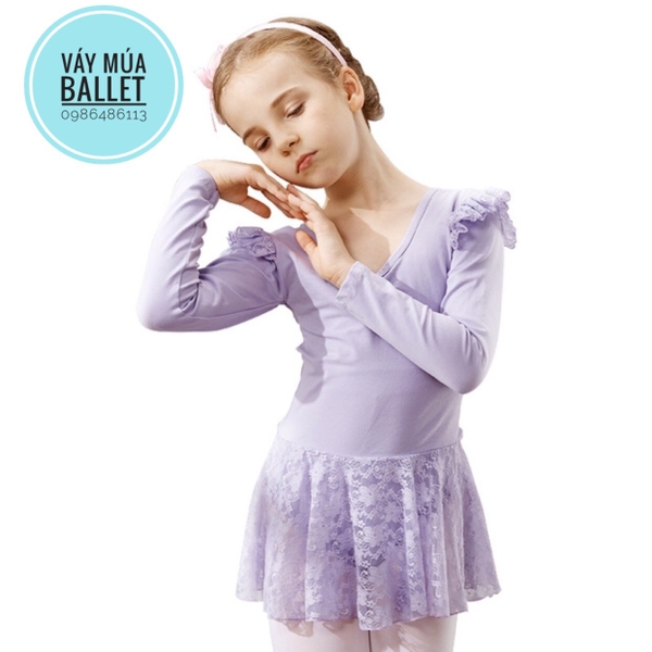 Váy tập múa ren dài